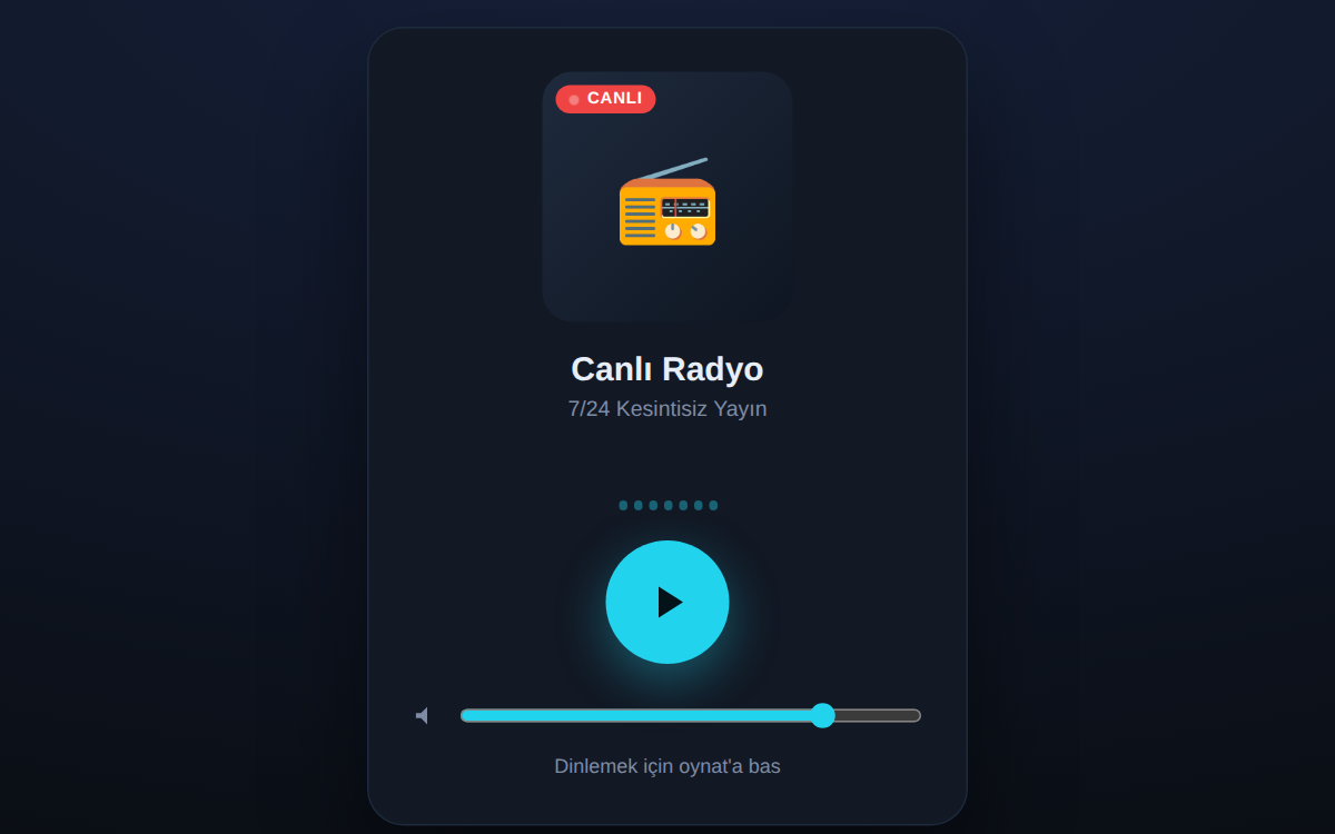Canlı Radyo Player